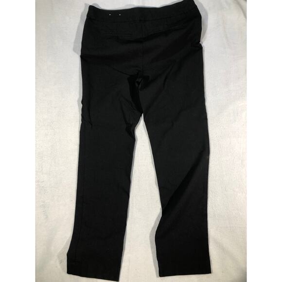Chico’s So Slimming Black Ankle Pants 2.5 (12/14) Tall Stretch Pull On Work - Picture 5 of 6